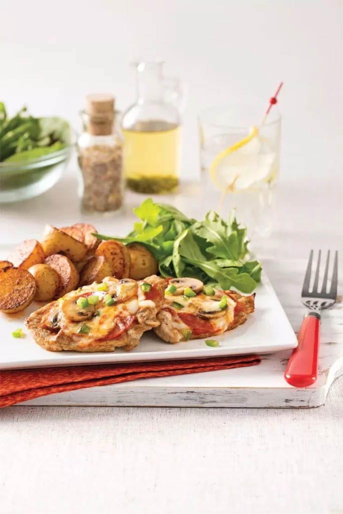 Escalope de veau gratinée style pizza